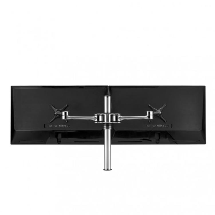 Atdec AF-AT-D-P Dual Swing Arms on Post Polished Silver - Monitors - Mounts