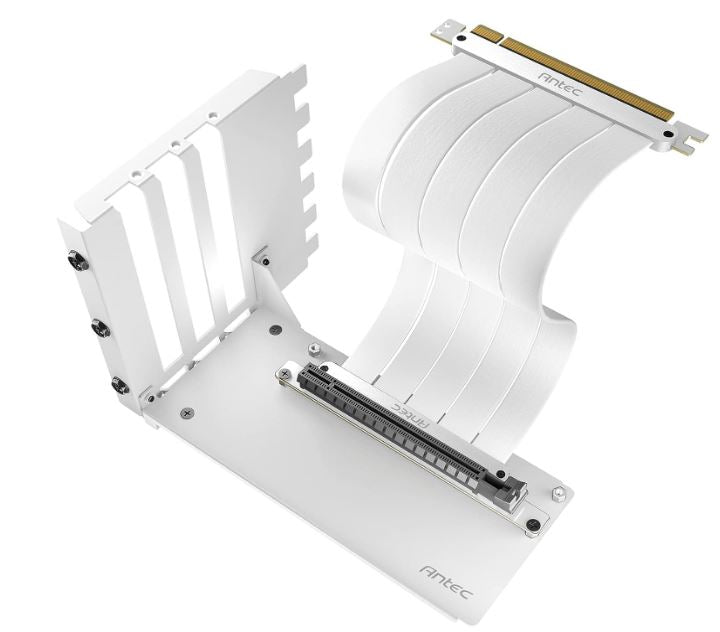 Antec PCIE-4.0 Riser Cable (200mm White) High Quality Gold Plated and Shielded PCB. Stability and... - Image 2