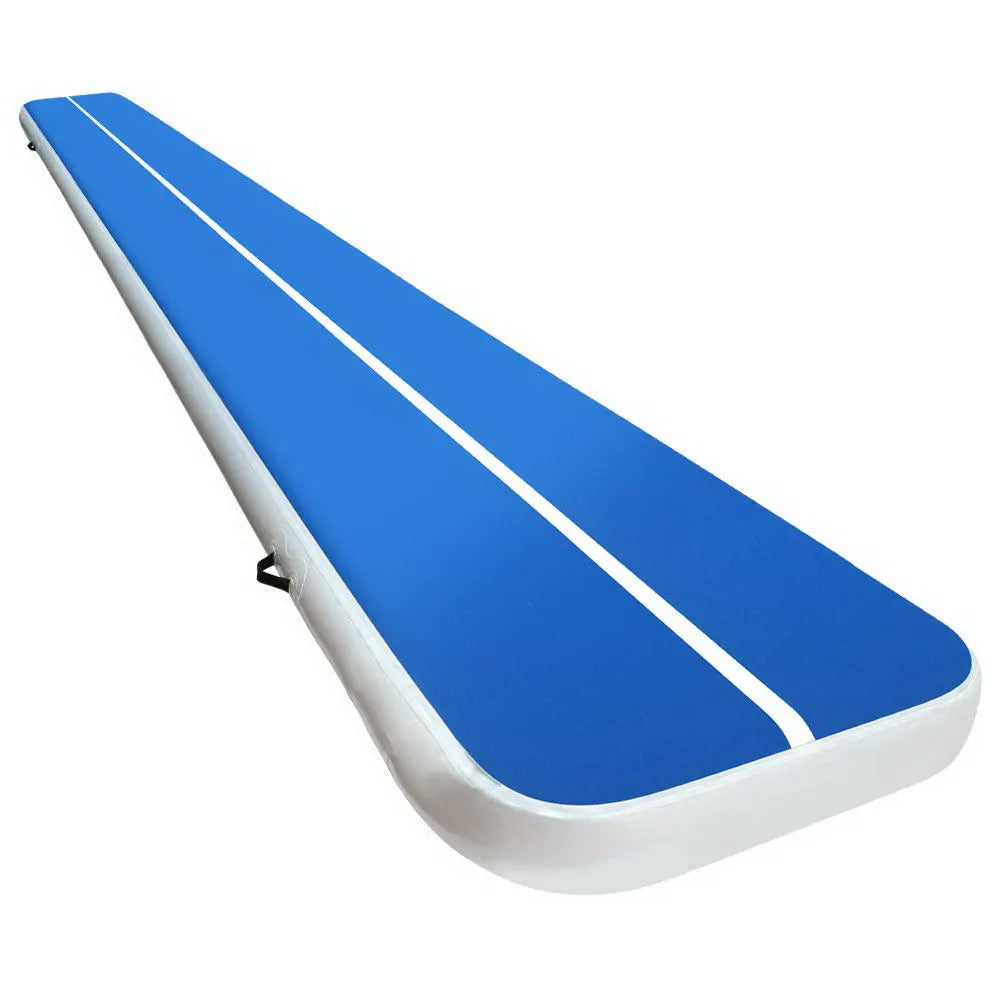6m x 1m Inflatable Air Track Mat 20cm Thick Gymnastic Tumbling Blue And White - Image 8