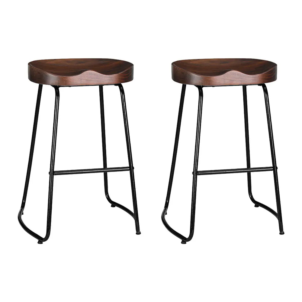 Artiss 2x Bar Stools Tractor Seat 65cm - Image 8