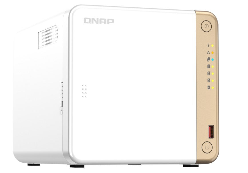 QNAP TS-462-4G 4-Bay desktop NAS, Intel® Celeron® N4505 dual-core, 4 GB DDR4 onboard not expandab...