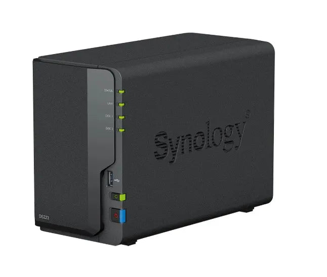 Synology DiskStation DS223 2-Bay 3.5' Diskless 1xGbE NAS (Tower) (HMB), Realtek RTD1619B quad-cor...