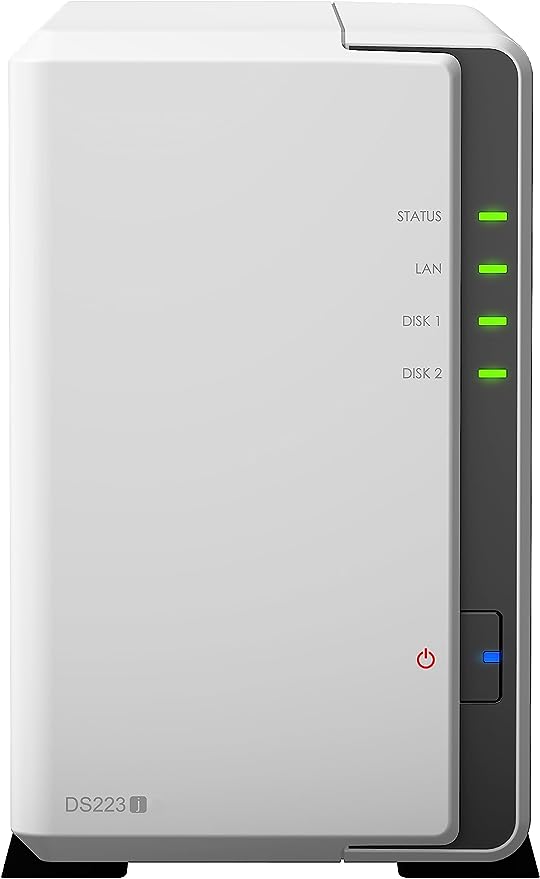 Synology DiskStation DS223J 2-Bay 3.5' SATA HDD/ 2.5' SATA SSD/ 4-core 1.7 GHz / 1 GB DDR4 non... - Image 2