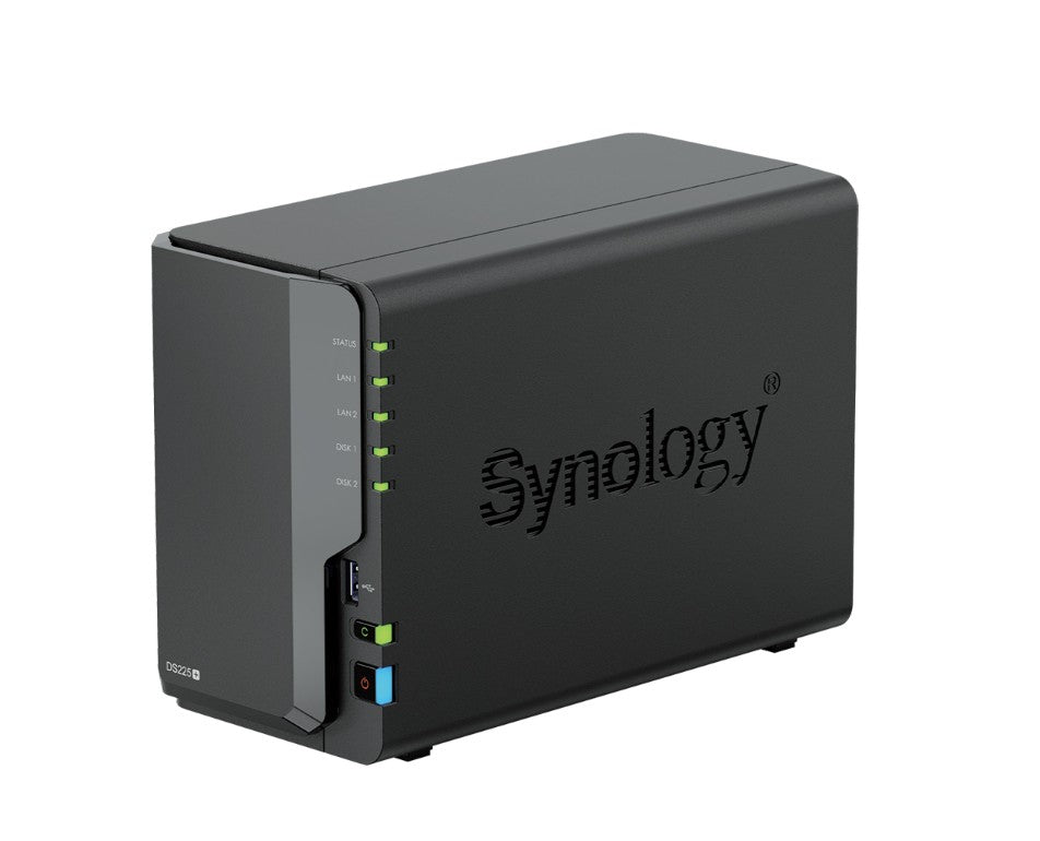 Synology DiskStation DS225+ 2-Bay 3.5' Diskless, Intel Celeron CPU, 2GB RAM, 1x 2.5GbE, 1x 1GbE,...