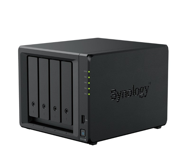 Synology DiskStation DS425+ NAS 4-Bay 3.5' Diskless, Intel Celeron J4125 1 x 1GbE + 1 x 2.5GbE, 2...