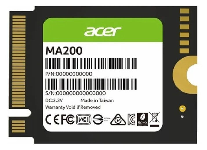ACER MA200-1TB M.2 NVMe 2230 PCIe Gen 4*4 Read speed 5200MB/ s Write Speed 4700MB/s BL.9BWWA.154... - Image 3
