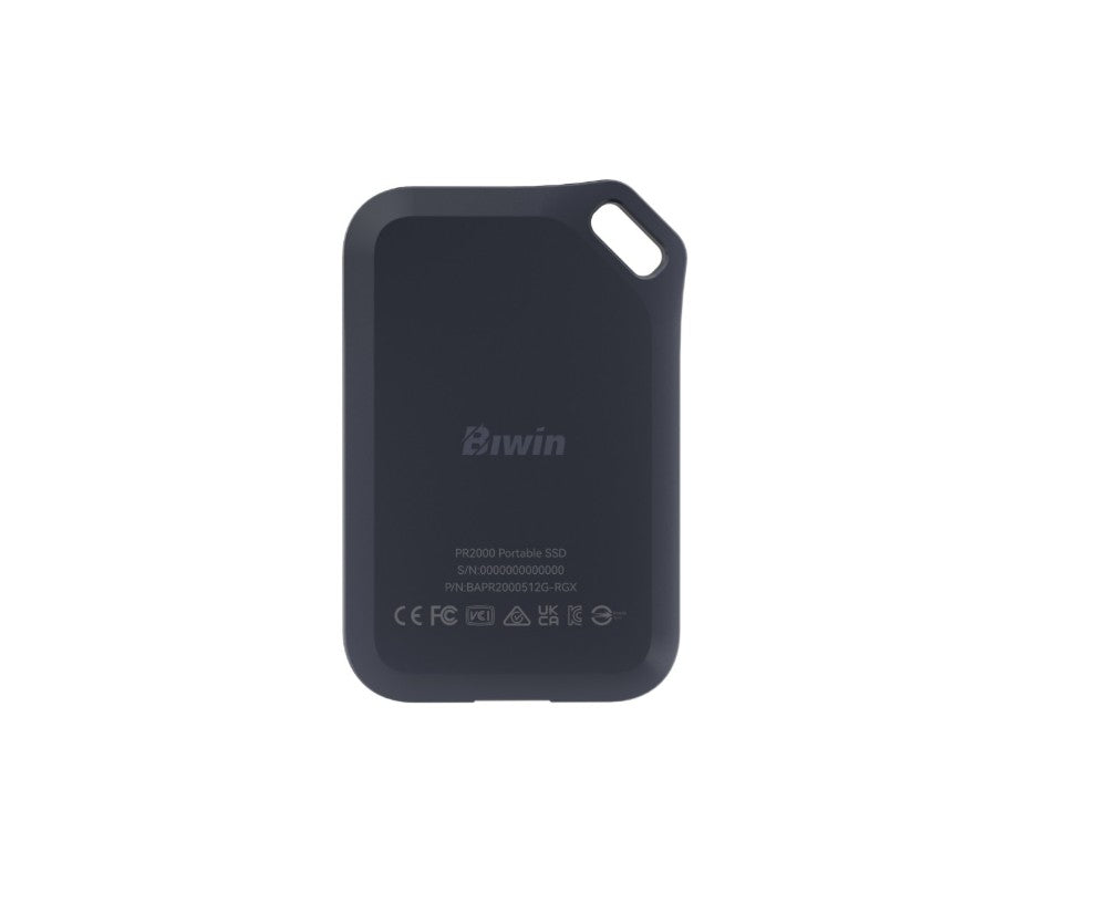 BIWIN BIW-PR2000-2TB Amber PR2000 Black Portable SSD with IP67 R/W up to 2000mb/s / 1800mb/s -2T... - Image 2