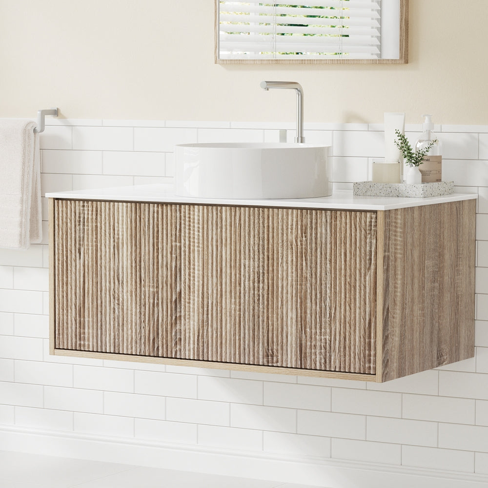 Cefito Vanity Unit 915mm with Basin Oak - Image 7
