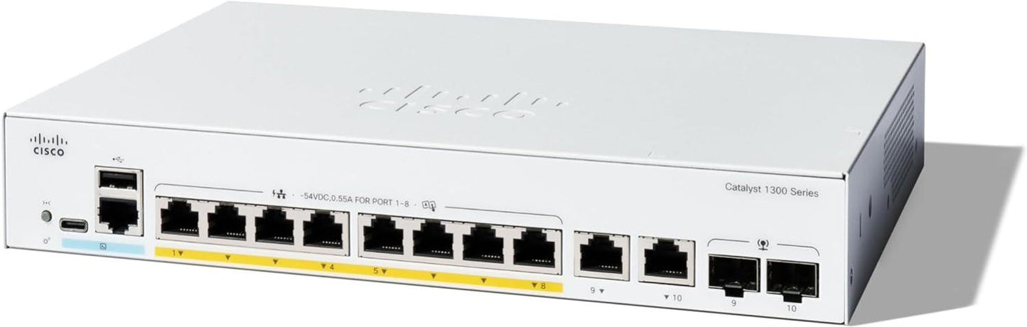 Cisco C1300 8-Port Gigabit PoE Switch - Network - Switches