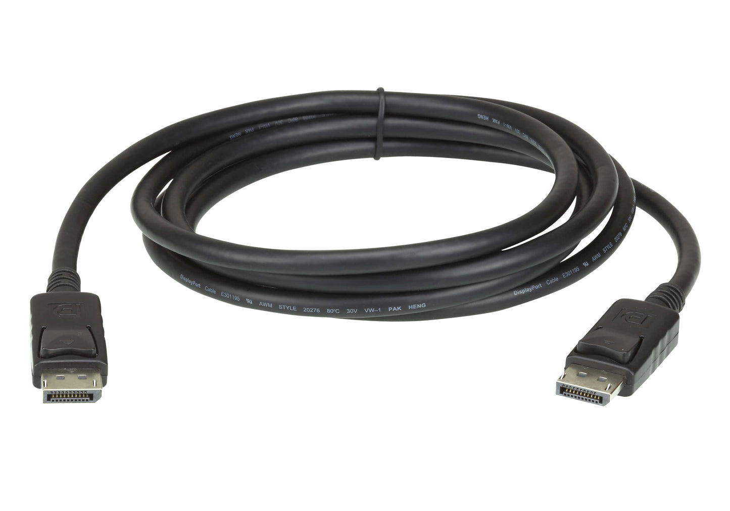 Aten 2m DisplayPort Cable, supports up to 3840 x 2160 @ 60Hz, 28 AWG copper wire construction for...