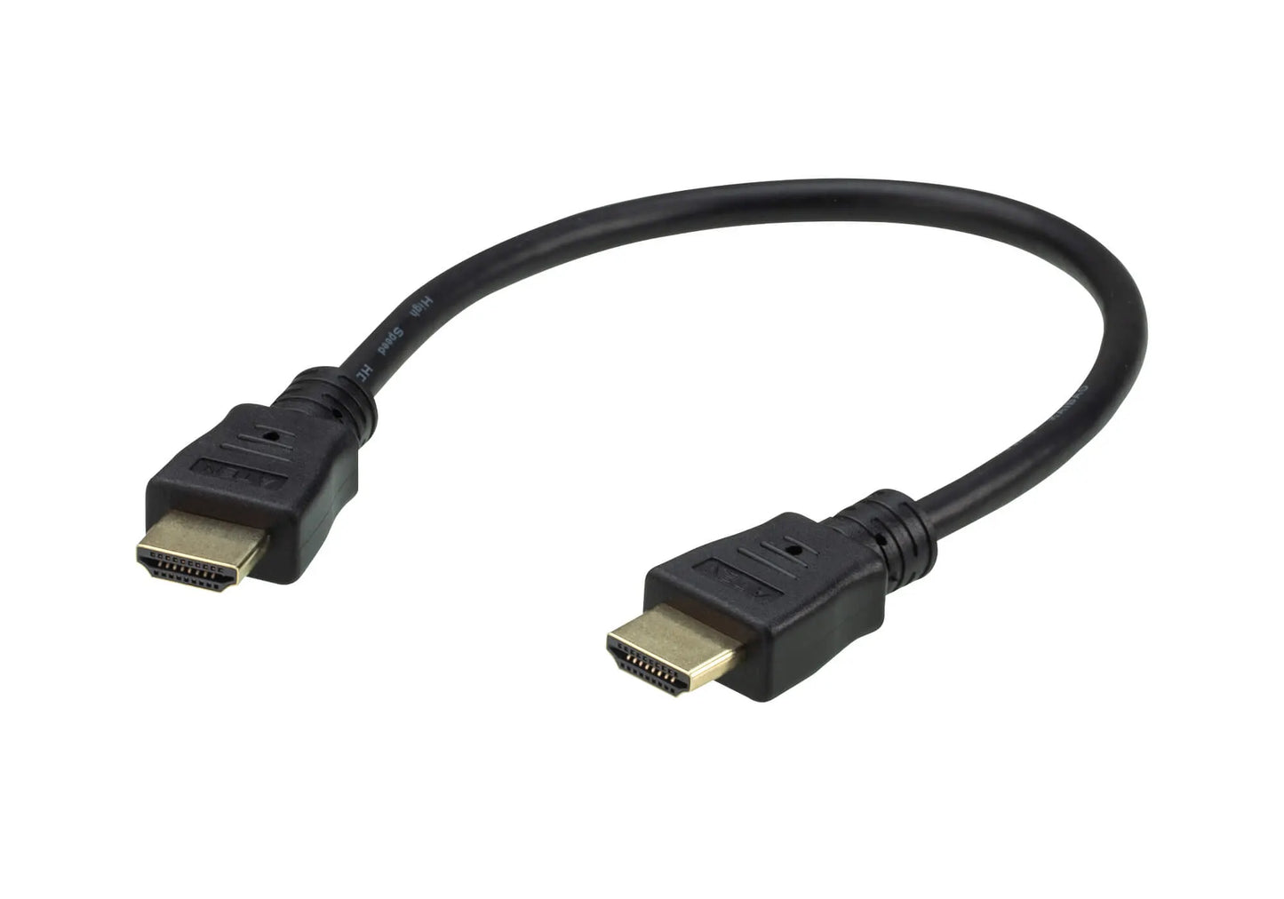 Aten 0.3m 4K HDMI High Speed Ethernet cable, supports up to 4096 x 2160 @ 60Hz, High quality tinn...