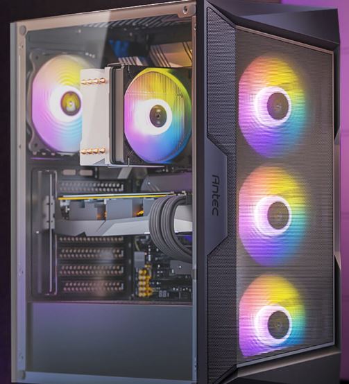 Antec AX81 E-ATX, 1x 360mm Radiator Front, 4x ARGB 12CM Fans 3x Front 1x Rear included. RGB cont... - Image 2