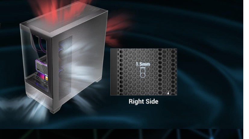 ANTEC CX500M ARGB Right side Metal panel - Cases Accessories