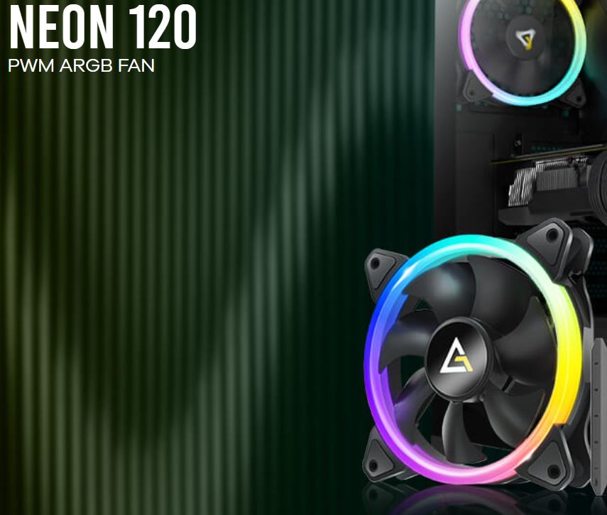 Antec Neon 12 ARGB with Full Spectrum ARGB Dual Spiral RGB lighting, Performance Heat dissipation...