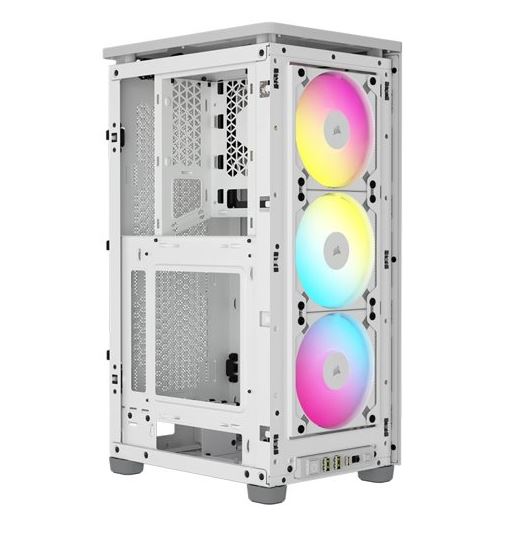 (LSCorsair iCUE 2000D RGB AIRFLOW, Mesh Panels, USB-C, ICUE, 3x AF120 RGB Slim Fans, Mini ITX Tow... - Image 4