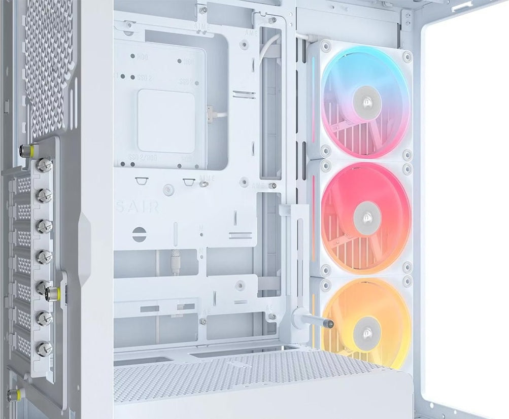 Corsair FRAME 4500X LX-R RGB LINK Panoramic Glass Mid-Tower PC Case White: up to 460mm GPU, 360mm... - Image 2