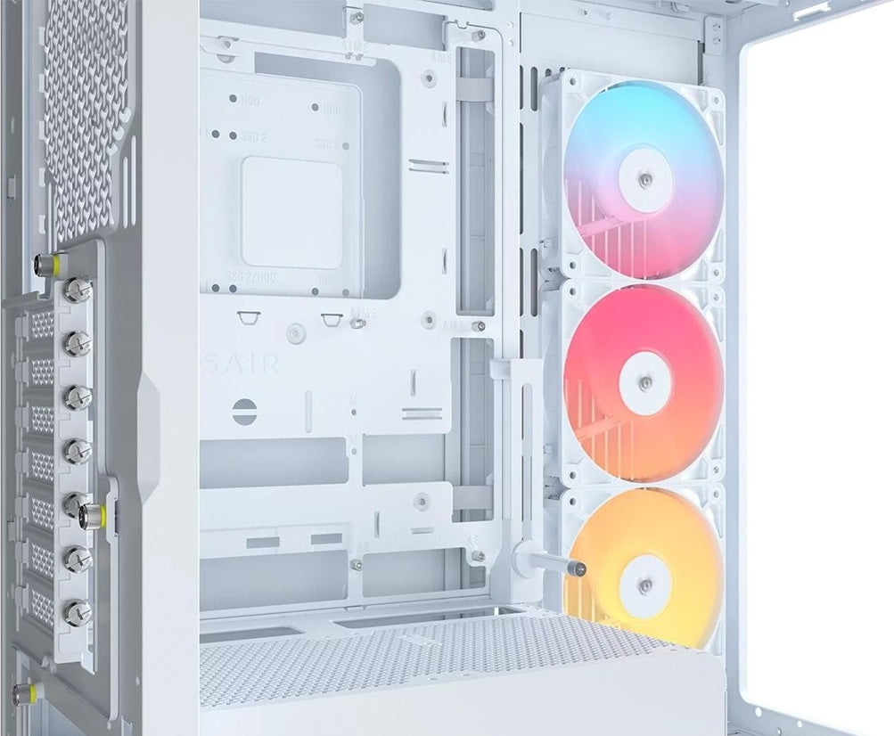 Corsair FRAME 4500X RS-R ARGB Panoramic Glass Mid-Tower PC Case White: 460mm GPU, 185mm CPU coole... - Image 3