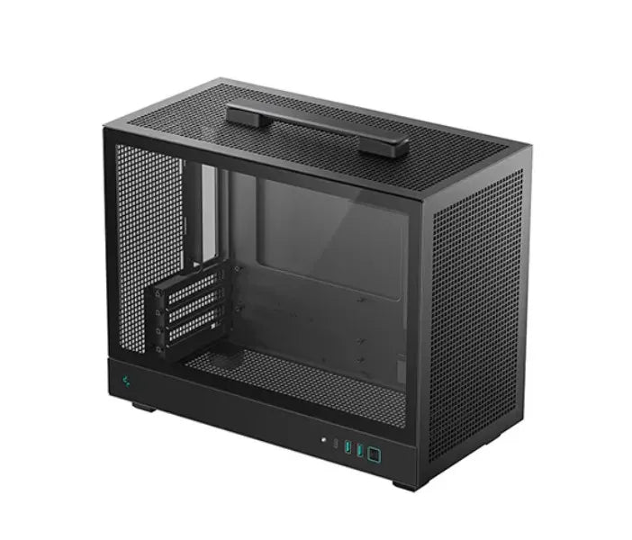 DeepCool CH160 PLUS Portable Micro-ATX Compact Case, USB3.0×2, Gen2 Type-C x1, Audio/Mic×1 - Case...