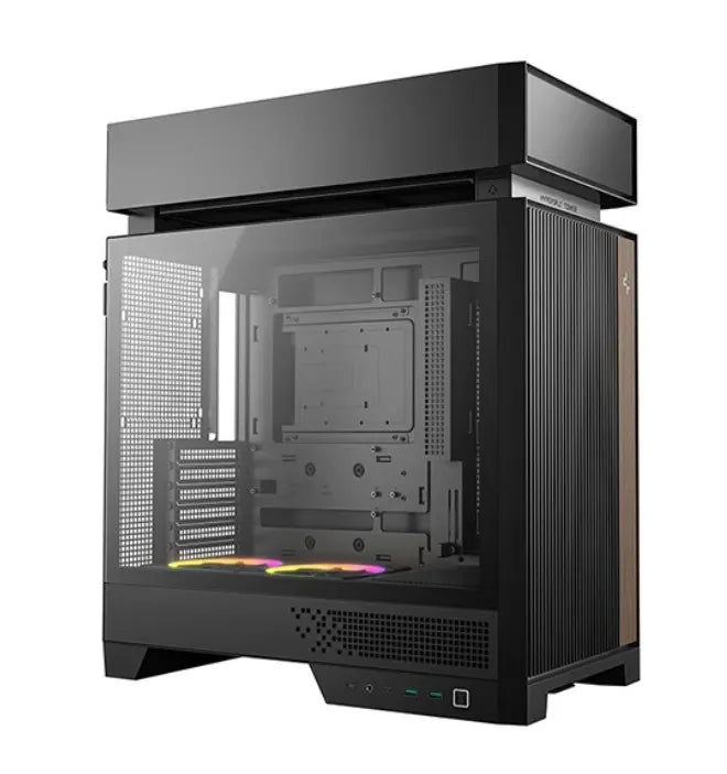 DeepCool CL660 Innovative Compartmentalized Optimized ATX Case. Pre-installed Dual ARGB Fans, Bui...