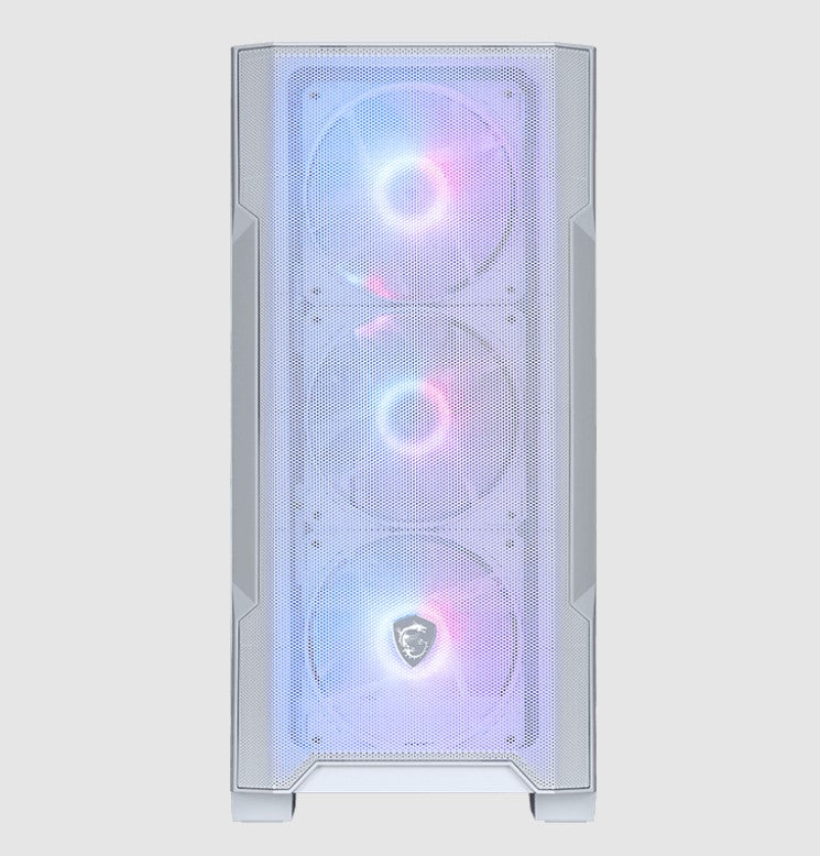 MSI MAG FORGE M100R WHITE, Micro ATX Case, 1x USB 3.2, 2x USB 2.0, 1x Audio, 1x Mic, 4x PCI-E, 2x... - Image 3