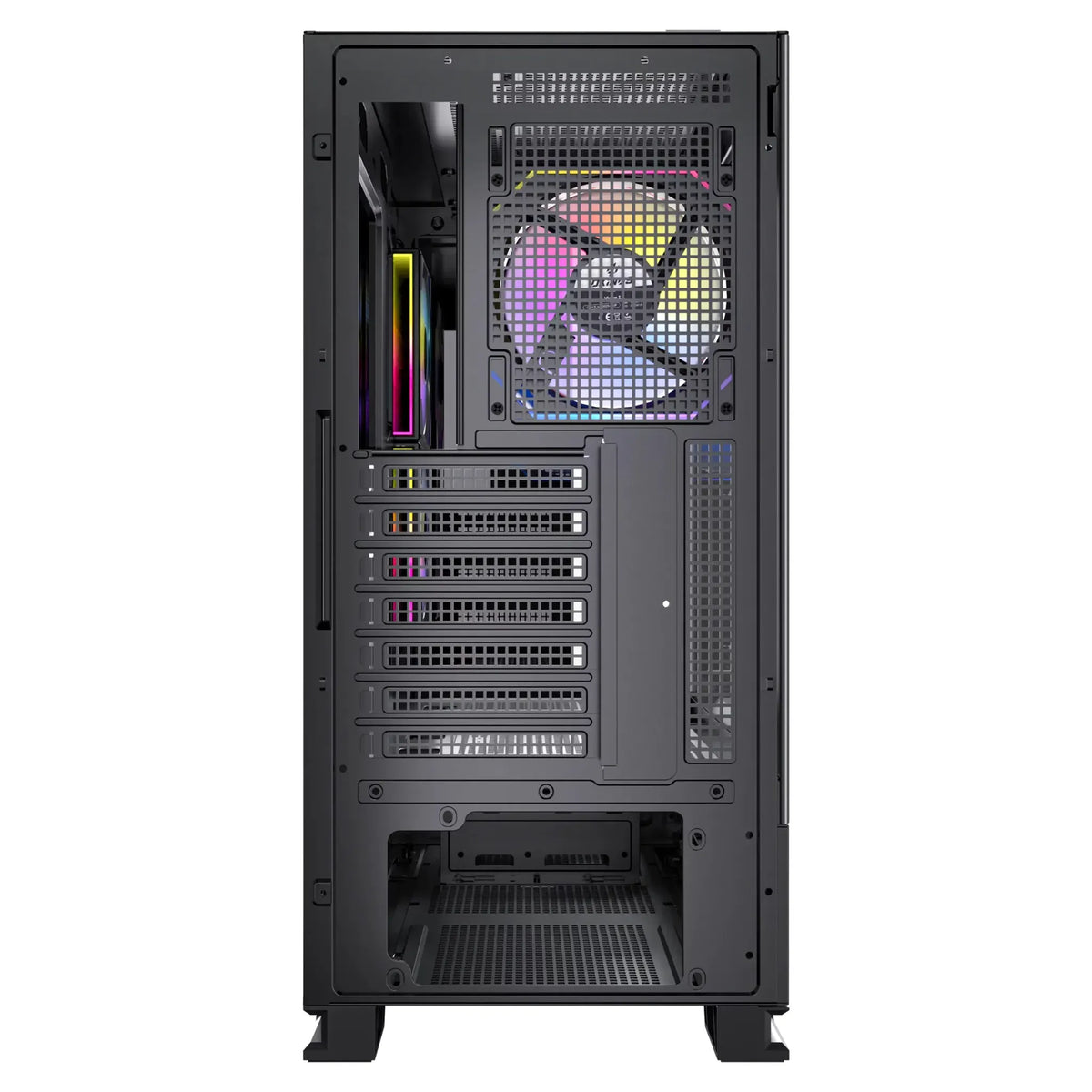 OKINOS Aqua 6 Infinity - Black, Mid Tower, ATX/Micro-ATX/ITX, 270° TG, USB-C 10Gbps, 3× ARGB PWM... - Image 4