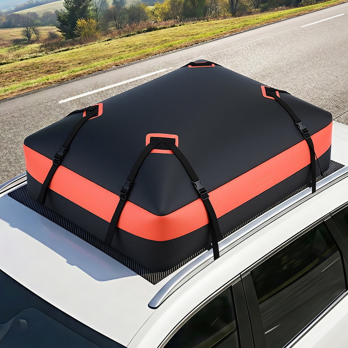Giantz Rooftop Cargo Bag Waterproof Car Luggage Carrier 15 Cubic Ft Universal - Image 8