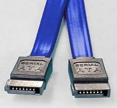 8ware SATA 3.0 Data Cable 0.5m / 50cm Male to Male Straight 180 to 180 Degree 26AWG Blue - Cables
