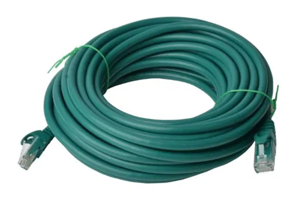 8Ware CAT6 Cable 40m - Green Premium RJ45 Ethernet Network LAN UTP Patch Cord 26AWG CU Jacket - C...