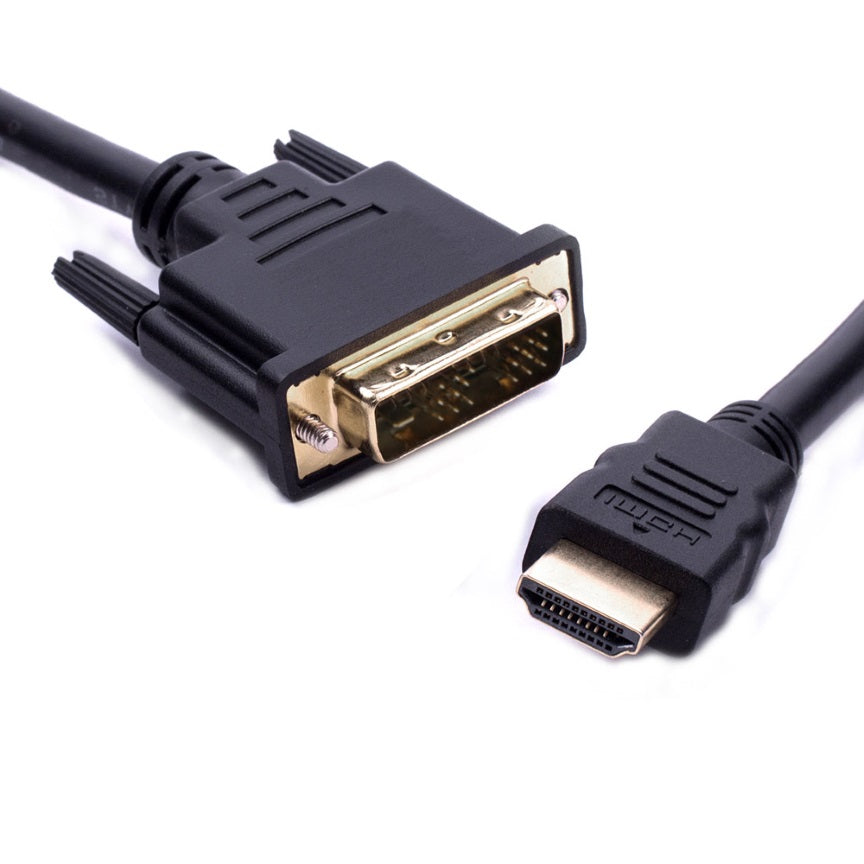 8ware HDMI to DVI-D Adapter Converter Cable 5m - Male to Male 30AWG Gold Plated PVC Jacket for PS...