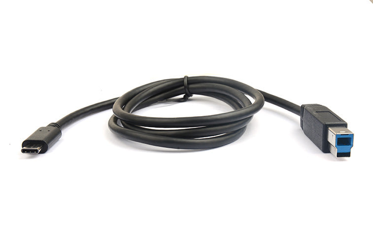 8Ware USB-C to USB-B Cable 1m Type-C to B Male to Male Black 10Gbps