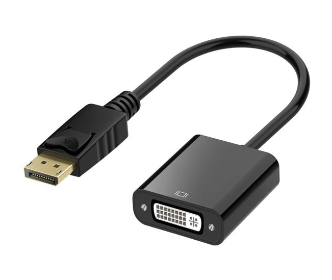 Astrotek DisplayPort DP to DVI Adapter Converter Cable 15cm - Male to Female 20 pins to DVI 24+5...