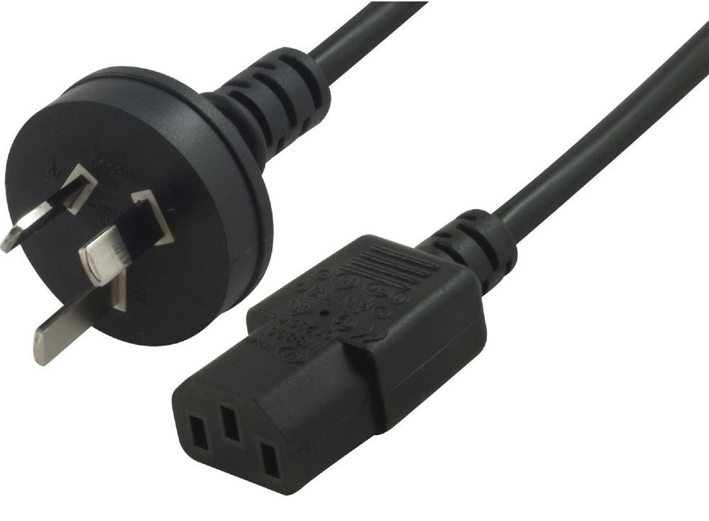 Astrotek AU Power Cable 2m - Male Wall 240v PC to Power Socket 3pin to IEC 320-C13 for Notebook/A...