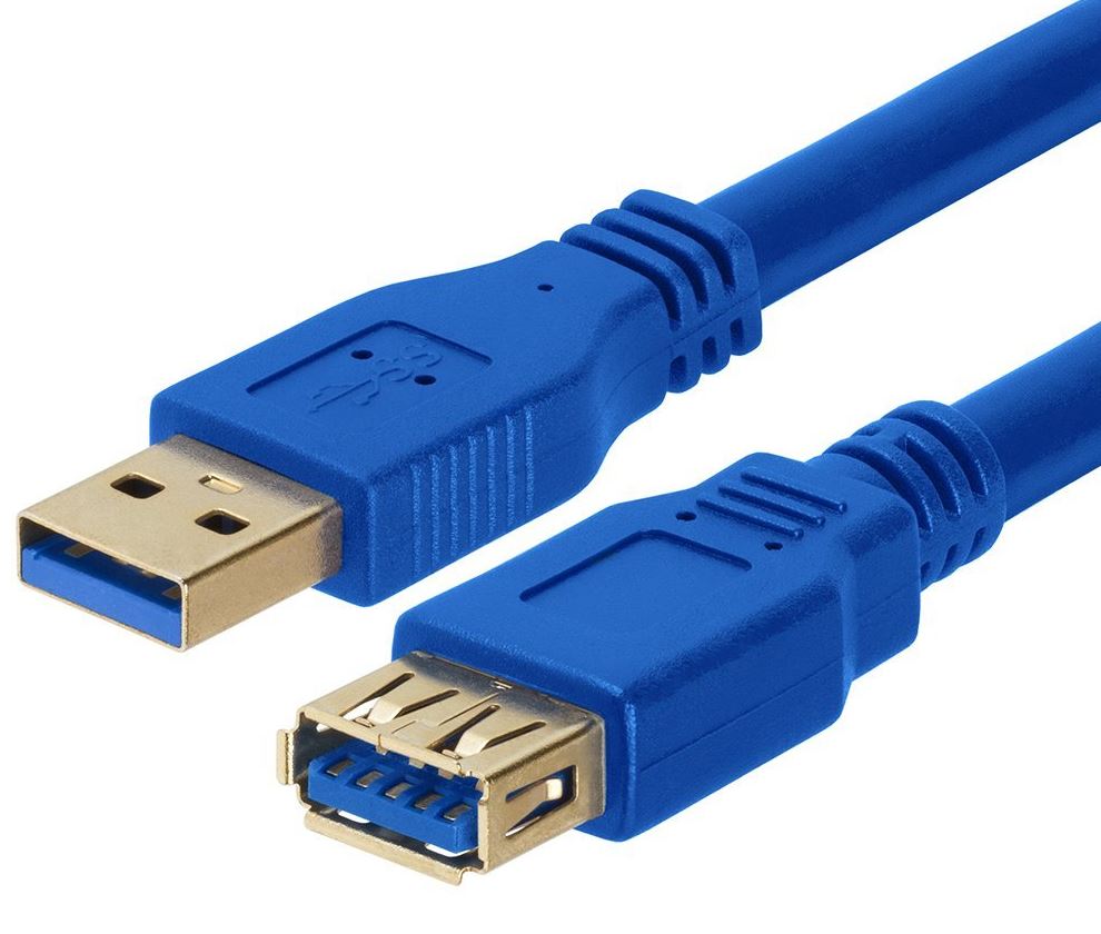 Astrotek USB 3.0 Extension Cable 1m - Type A Male to Type A Female Blue Colour - Cables