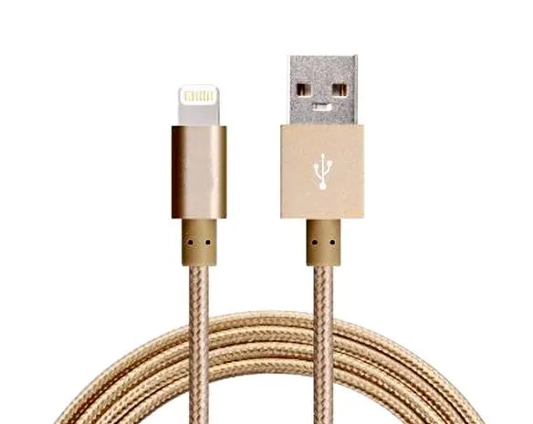Astrotek 1m USB Lightning Data Sync Charger Gold Color Cable for iPhone X 9 8 7S 7 Plus 6S 6 Plus...