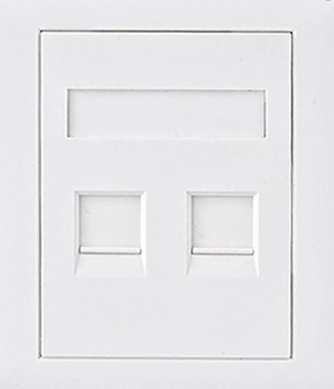 Astrotek CAT6 RJ45 Network Wall Face Plate Outlets 86x86mm 2 Port Socket Kit LS - Cables