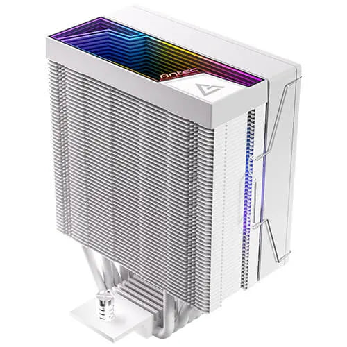 Antec F600 ARGB - White, CPU Air Cooler, 6 Copper Heat Pipes, 120mm ARGB PWM Fan, 220W TDP, Intel... - Image 4