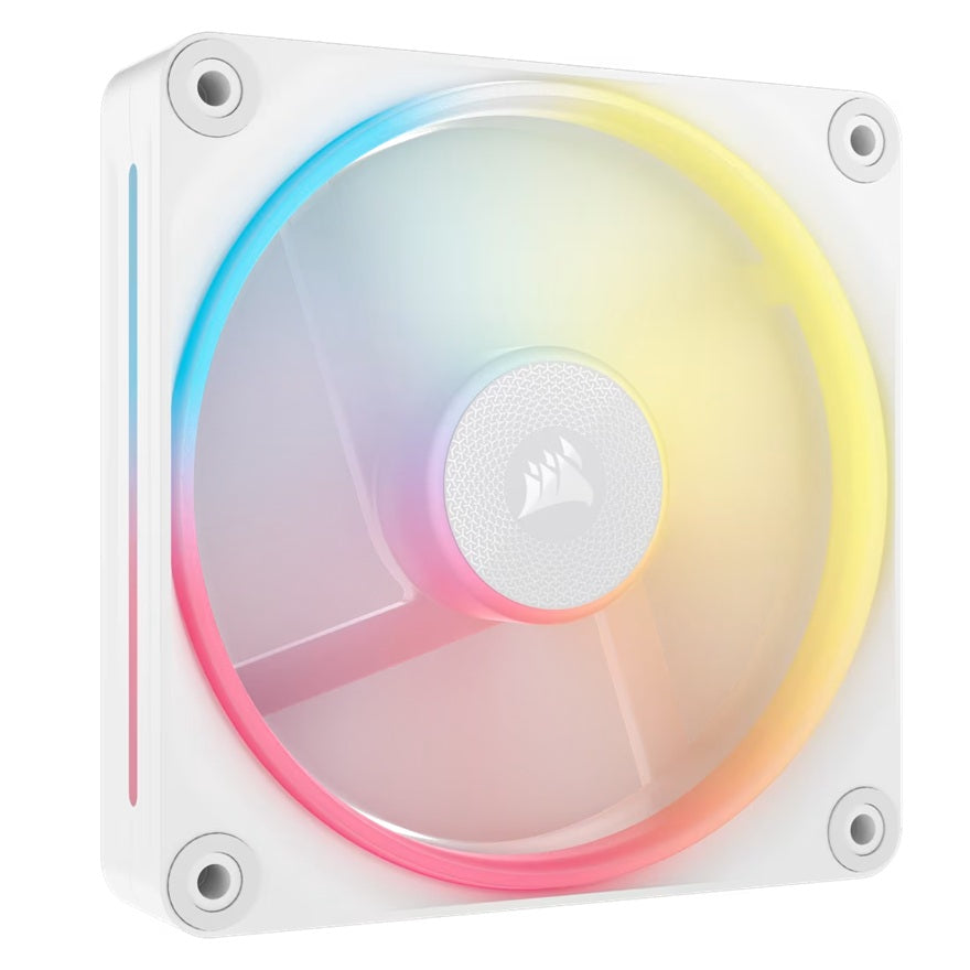 Corsair iCUE LINK LX120‑R RGB 120 mm PWM Reverse Fan Expansion Single Pack – White: 66.7 CFM, 240... - Image 2