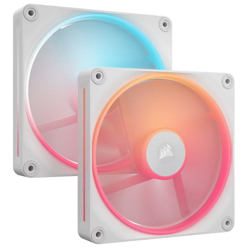 Corsair iCUE LINK LX140-R RGB 140mm PWM Reverse Fans Starter Kit Dual Pack -White: 90.6 CFM, 2000... - Image 2