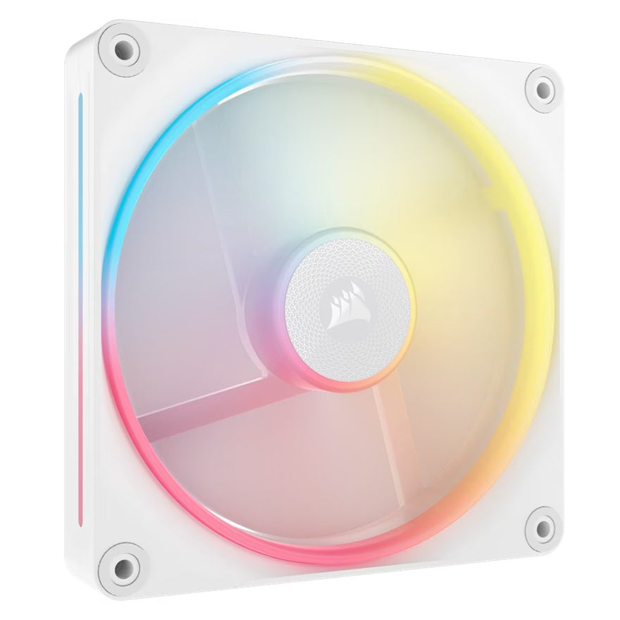Corsair iCUE LINK LX140-R RGB 140mm PWM Reverse Fan Expansion Single Pack - White: 90.6 CFM, 2000... - Image 2