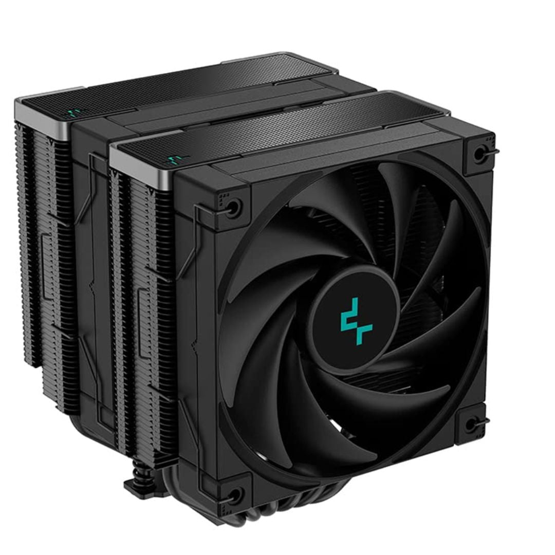DeepCool AK620 Zero Dark High Performance CPU Cooler Dual-Tower Design, 2x120mm FDB Fans, 6 Copper Heat Pipes, LGA2066/1851-1155/AM4/AM5