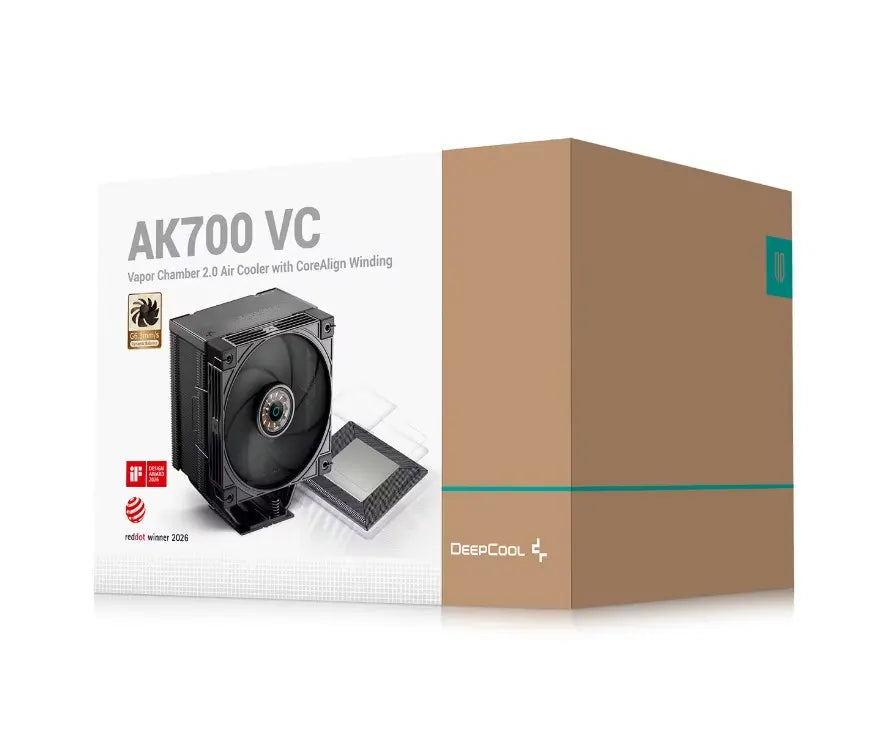 DeepCool AK700 VC Vapor Chamber Air Cooler, 7 Heat Pipes, 4-pin PWM, Intel LGA1851/1700/1200/115x...