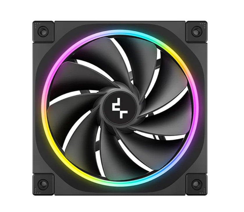 DeepCool FL12R 120mm Unique Addressable RGB High Performance Fans, Low Noise, 4-pin PWM, Fluid...
