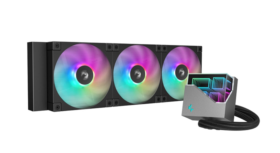 DeepCool LT360 ARGB High-performance Liquid CPU Cooler, 5th Gen Pump 360mm Radiator IntelLGA1851/...