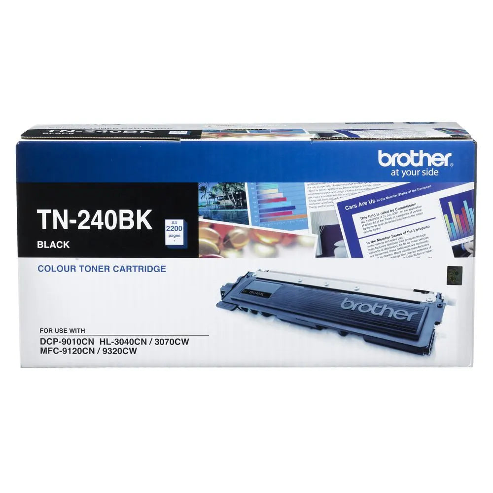 Brother TN-240BK COLOUR LASER TONER-BLACK TONER CARTRIDGE TO SUIT HL-3040CN/3045CN/3070CW/3075CW,...