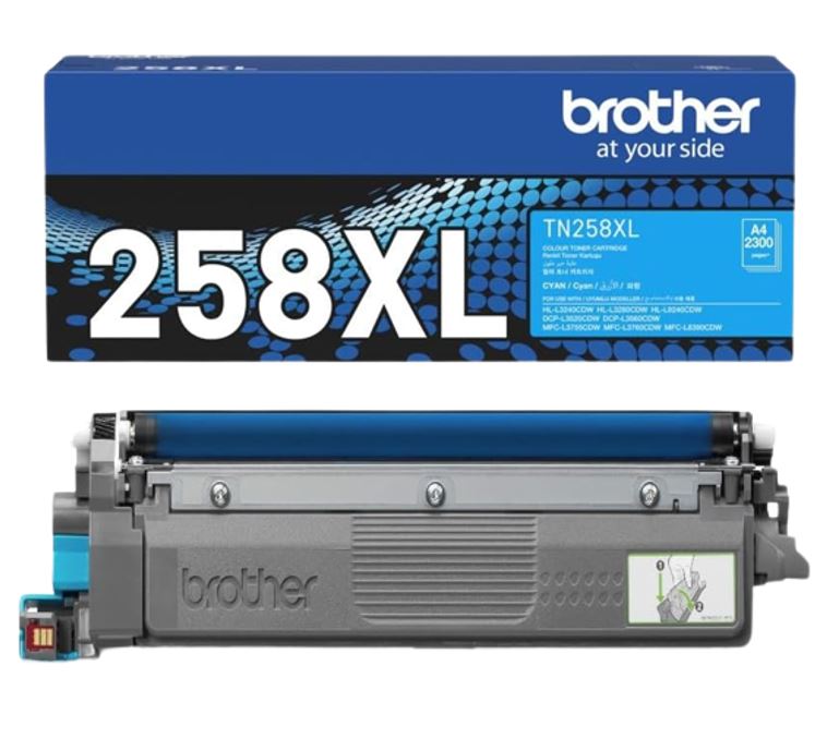 Brother TN-258XLC **NEW** CYAN HIGH YIELD TONER CARTRIDGE TO SUIT MFC-L8390CDW/MFC-L3760CDW/MFC-L... - Image 3