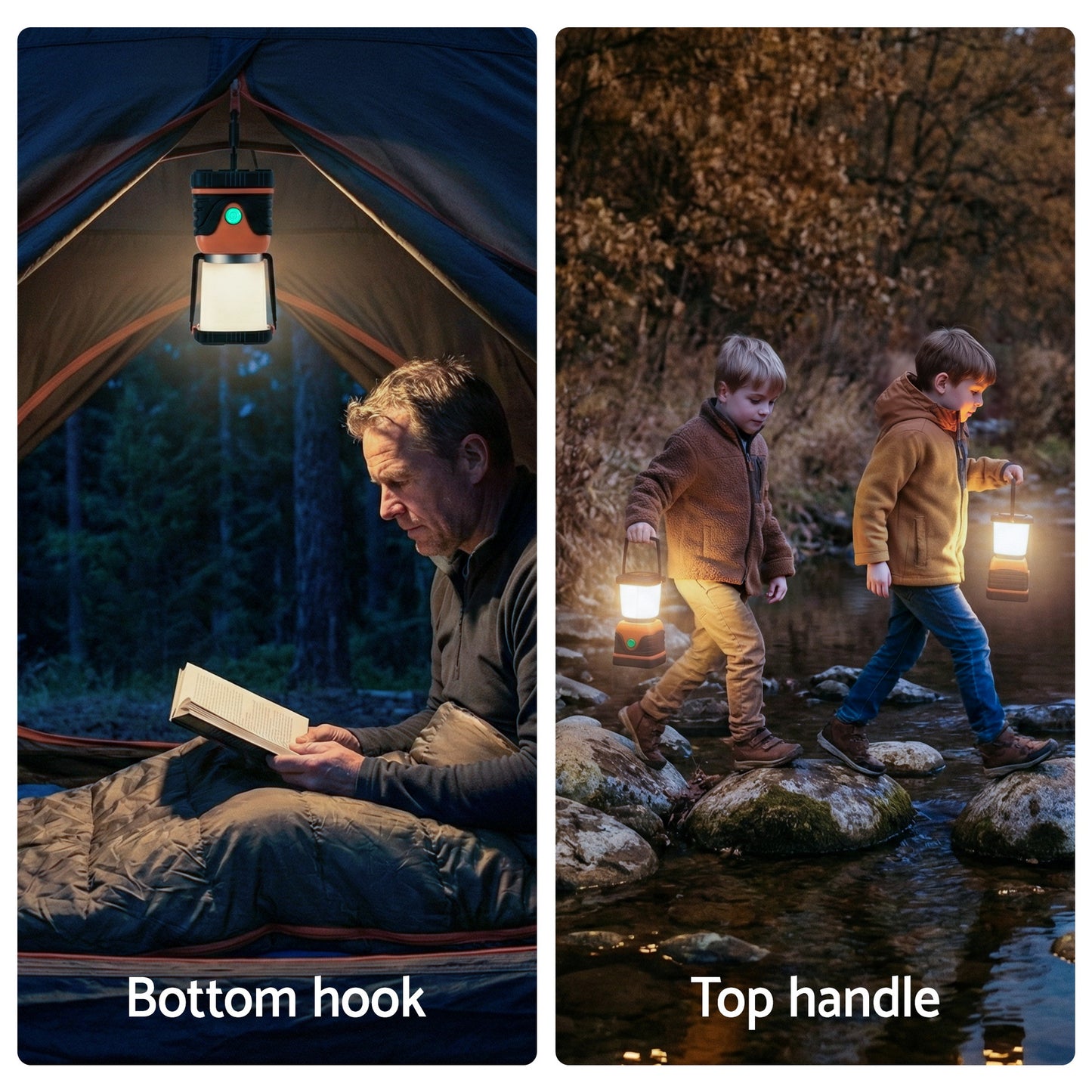 Weisshorn 2-Pack LED Camping Lanterns, 1000LM Super Bright Waterproof Portable Emergency Tent Lights - Image 8