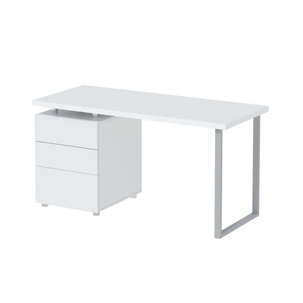 Artiss Computer Desk Drawer White 140CM - Image 8
