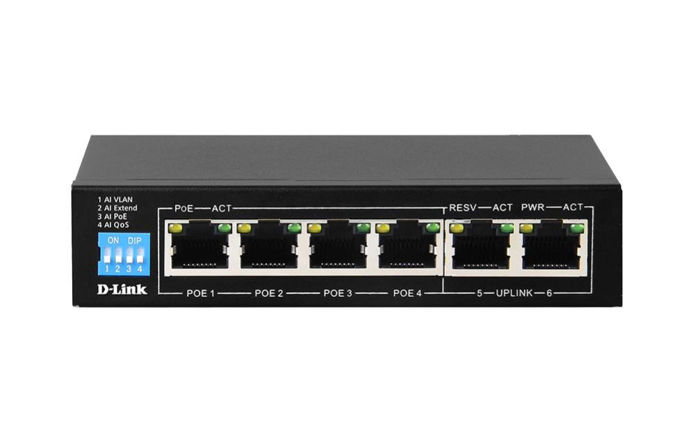 D-Link 6-Port Gigabit PoE Switch - Network - Switches