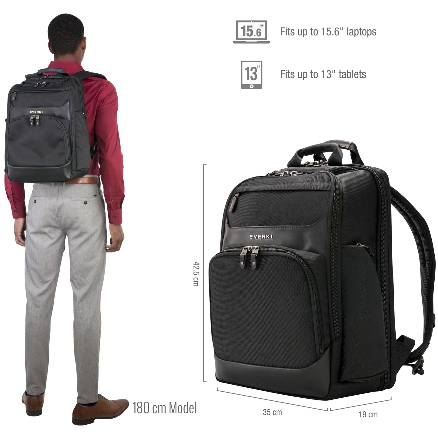 Everki Onyx Premium LaptopBackpack 15.6" - Commercial Bags, Cases & Covers