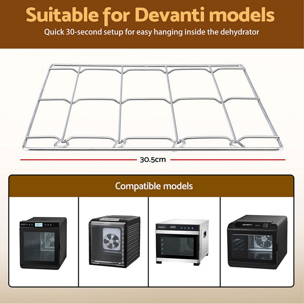 Devanti 304 Stainless Steel Hanging Rack Accessory for Food Dehydrator - Image 6